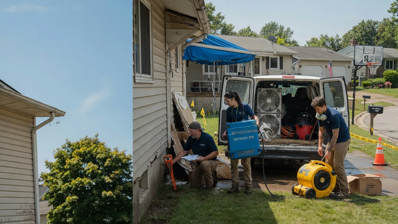 Ceiling Leak Cleanup in Macksburg, OH near me